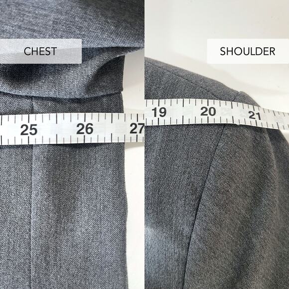 DJERF AVENUE Forever Long Blazer Coat in Grey Size XXL - Picture 15 of 16